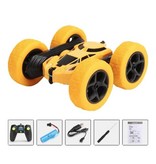 MagiDeal Coche RC con control remoto - Juguete controlable todoterreno Coche de doble cara Controlado por radio Amarillo