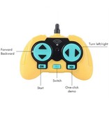 Stuff Certified® Samochód kaskaderski z pilotem — sterowalna zabawka kaskaderska Dwustronny samochód niebieski