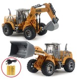 JIMITA Excavator Tractor with Remote Control - Controllable Toy Machine in 1:32 Scale Radio Controlled Metal Alloy