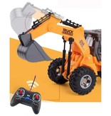 JIMITA Excavator Tractor with Remote Control - Controllable Toy Machine in 1:32 Scale Radio Controlled Metal Alloy