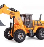 JIMITA Tractor excavadora con control remoto - Máquina de juguete controlable en aleación de metal controlada por radio a escala 1:32