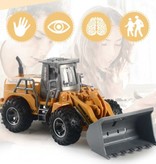 JIMITA Bulldozer Excavator with Remote Control - Controllable Toy Machine in 1:32 Scale