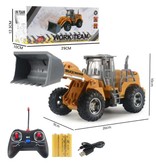 JIMITA Excavatrice Bulldozer avec télécommande - Machine jouet contrôlable à l'échelle 1:32