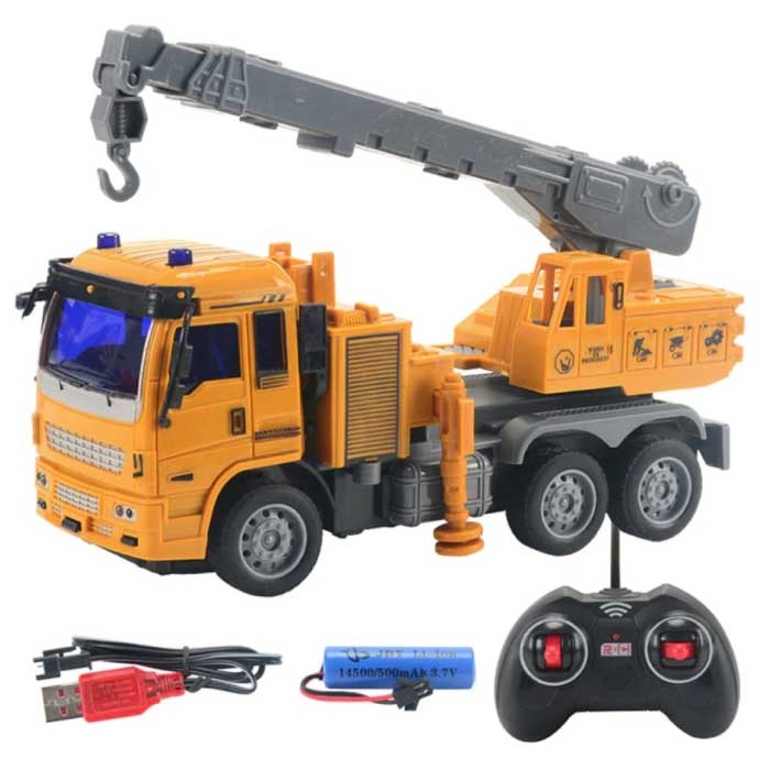 Crane with Remote Control - Radio Controlled Toy Machine at 1:32 Scale