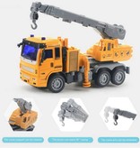 JIMITU Crane with Remote Control - Radio Controlled Toy Machine at 1:32 Scale