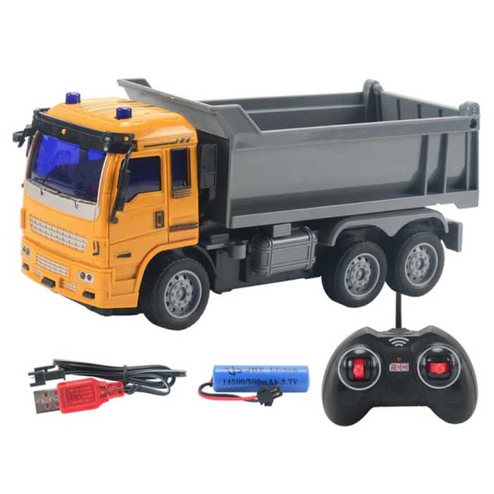 Camión RC con control remoto - Máquina de juguete controlada por radio en escala 1:32