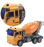 JIMITU RC Concrete Mixer with Remote Control - Radio Cement Mixer Machine at 1:32 Scale