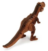 Stuff Certified® Dinosauro RC T-Rex con telecomando - Robot giocattolo a infrarossi marrone
