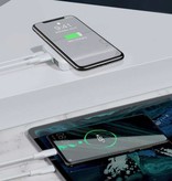 Baseus 10.000mAh Qi Draadloze Oplader & Powerbank - Noodaccu Batterij met LED Scherm Zwart