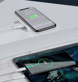 Baseus Chargeur sans fil Qi 10 000 mAh et banque d'alimentation - Batterie de secours avec écran LED Noir