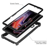 Stuff Certified® Custodia Bumper per Samsung Galaxy S9 Protezione a 360° - Protezione per il corpo integrale Nero Rosso