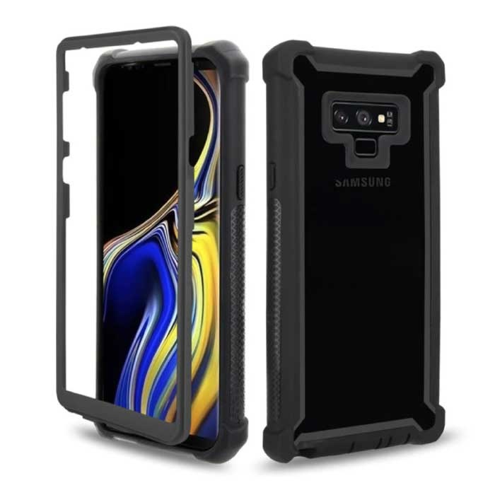 Stuff Certified® Samsung Galaxy S9 Plus Bumper Case 360° Protection - Full Body Cover Armor Black