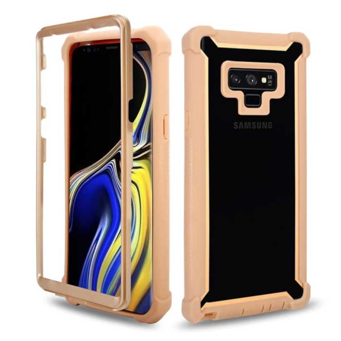 Stuff Certified® Samsung Galaxy Note 20 Bumper Case 360° Protection - Full Body Cover Armor Gold
