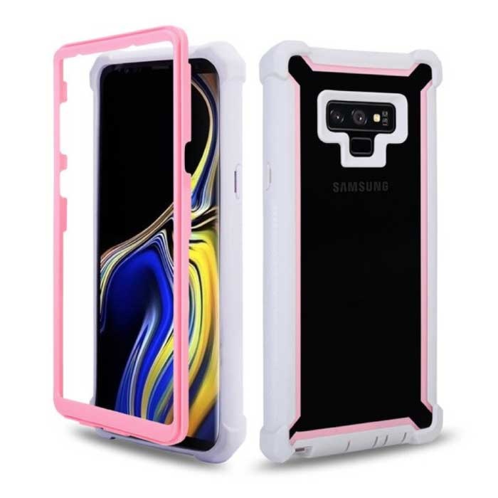 Stuff Certified® Samsung Galaxy S21 Plus Bumper Case 360° Protection - Full Body Cover Armor Pink