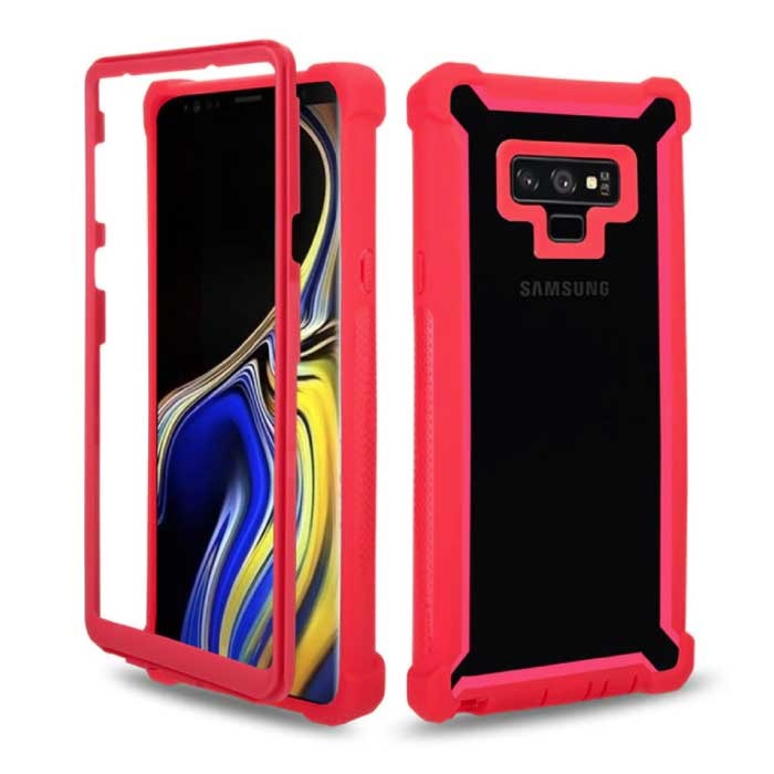 Samsung Galaxy S8 Bumper Case 360° Protection - Full Body Cover Armor Red