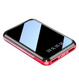 Stuff Certified® Dual 2x USB Poort Mini Powerbank 20.000mAh - LED Display Externe Noodaccu Batterij Oplader Charger Rood