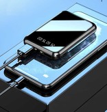 Stuff Certified® Dual 2x USB Poort Mini Powerbank 20.000mAh - LED Display Externe Noodaccu Batterij Oplader Charger Zwart