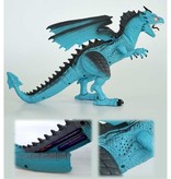 Stuff Certified® RC Ice Dragon con telecomando - Robot Dino giocattolo controllabile a infrarossi blu