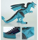 Stuff Certified® RC Ice Dragon with Remote Control - Infrared Controllable Toy Dino Robot Blue