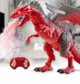 Stuff Certified® RC Vuur Draak met Afstandsbediening - Infrarood Bestuurbaar Speelgoed Dino Robot Rood