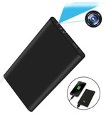 Dolsyulth Mini telecamera di sicurezza Power Bank 5000mAh - Videocamera HD con rilevamento del movimento nero