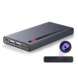YIKIXI Mini telecamera di sicurezza Power Bank 8000mAh - Videocamera 4K Rilevazione del movimento Visione notturna Nero