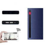 YIKIXI Power Bank Mini cámara de seguridad 8000mAh - Videocámara 4K Detección de movimiento Visión nocturna Negro