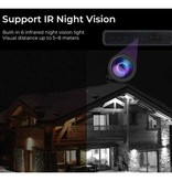 YIKIXI Power Bank Mini kamera bezpieczeństwa 8000 mAh - Kamera 4K Wykrywanie ruchu Night Vision Czarny