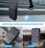 WST 43800 mAh Qi Solar Power Bank mit 4 Solarmodulen - 10 W Wireless / 20 W PD Charging Schwarz