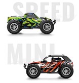 OUZEY Mini RC Off-Road Pickup Truck with Remote Control - High Speed Drift Stunt Car at 1:32 Scale Green