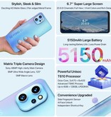 UMIDIGI Smartphone A13 Pro Galaxy Blue - SIM sbloccata gratuita - 4 GB RAM - 128 GB Storage - Fotocamera 48MP - Batteria 5150mAh