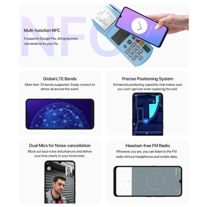 UMIDIGI Smartphone A13 Pro Galaxy Blue - SIM libre libre - 4 GB de RAM - 128 GB de almacenamiento - Cámara de 48 MP - Batería de 5150 mAh