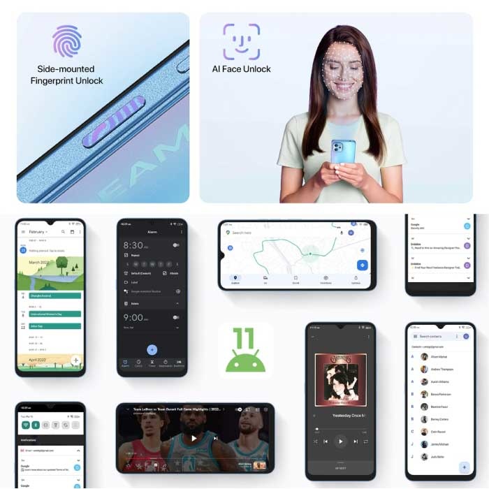 UMIDIGI Smartphone A13 Pro Sunglow Gold - SIM débloqué gratuit - 4 Go de RAM - 128 Go de stockage - Appareil photo 48MP - Batterie 5150mAh