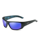 DUBERY Polarized Sports Sunglasses for Men - Retro Sunglasses Driving Shades Autumn Blue