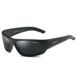 DUBERY Polarized Sports Sunglasses for Men - Retro Sunglasses Driving Shades Autumn Black