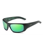 DUBERY Gafas de sol deportivas polarizadas para hombre - Gafas de sol retro Driving Shades Verde Blanco