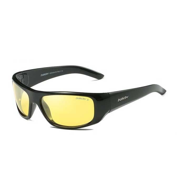 Polarized Sports Sunglasses for Men - Retro Sunglasses Driving Shades Yellow