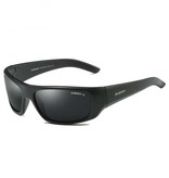 DUBERY Spolaryzowane sportowe okulary przeciwsłoneczne dla mężczyzn — okulary przeciwsłoneczne w stylu retro Driving Shades Black
