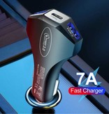 Stuff Certified® Turbo Car Charger with 3 Ports - Quick Charge 3.0 Charger Car Charger Black
