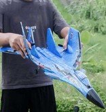 FX FX-620 RC Fighter Jet Glider met Afstandsbediening - Bestuurbaar Speelgoed Model Vliegtuig Blauw