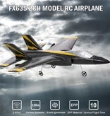 FX FX-635 RC Fighter Jet Glider mit Fernbedienung - Steuerbares Spielzeugmodellflugzeug Schwarz