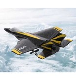FX FX-635 RC Fighter Jet Glider con control remoto - Modelo de avión de juguete controlable Negro