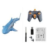 DZQ Steerable Shark with Remote Control - RC Toy Robot Fish Blue