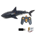 DZQ Requin mécanique orientable avec télécommande - RC Toy Robot Fish Noir