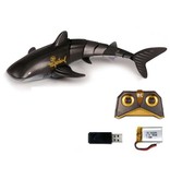 DZQ Requin Baleine Contrôlable avec Télécommande - RC Toy Robot Fish Noir