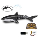 DZQ Tiburón dirigible con control remoto - RC Toy Robot Fish Black