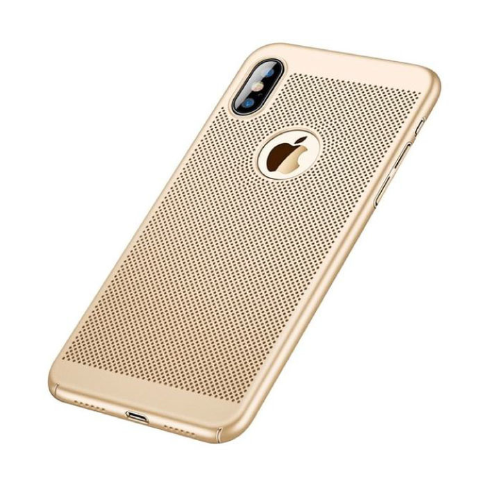 iPhone XS - Coque Ultra Fine Dissipation Thermique Coque Cas Or - Copy