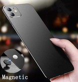 USLION Coque magnétique ultra fine pour iPhone 13 Pro - Coque rigide mate dorée - Copy