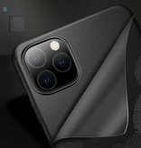USLION iPhone 13 Pro Max Magnetyczne ultracienkie etui – twarde matowe etui – ciemnoniebieski