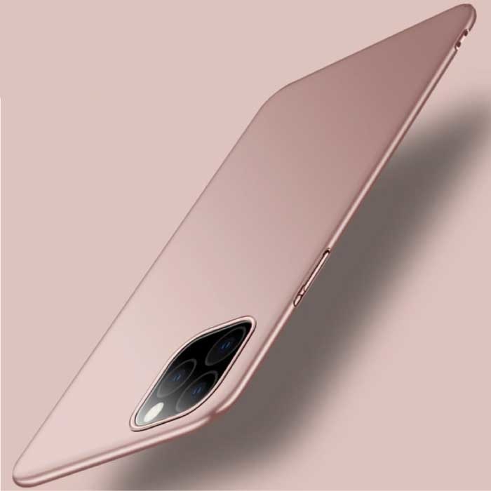 Magnetyczne ultracienkie etui do iPhone’a 13 Pro – twarde matowe etui – różowe